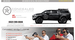 Desktop Screenshot of concealedhandgunlicenseofhouston.com