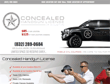Tablet Screenshot of concealedhandgunlicenseofhouston.com